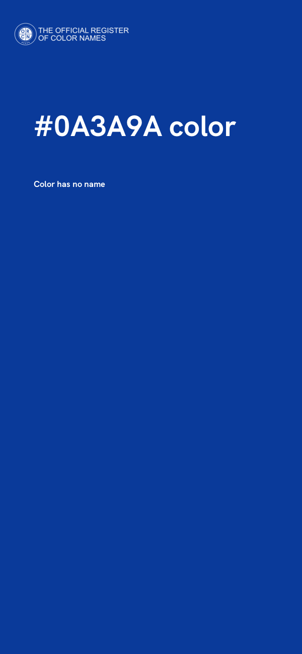 #0A3A9A color image
