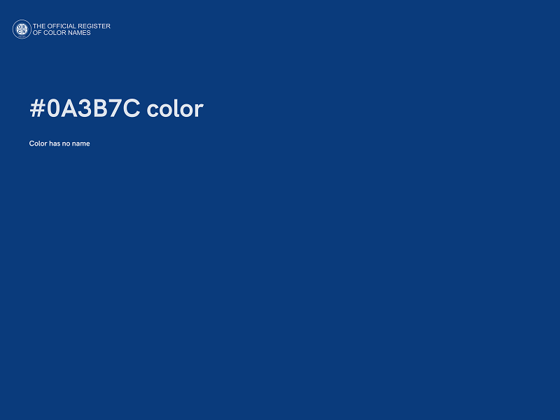 #0A3B7C color image