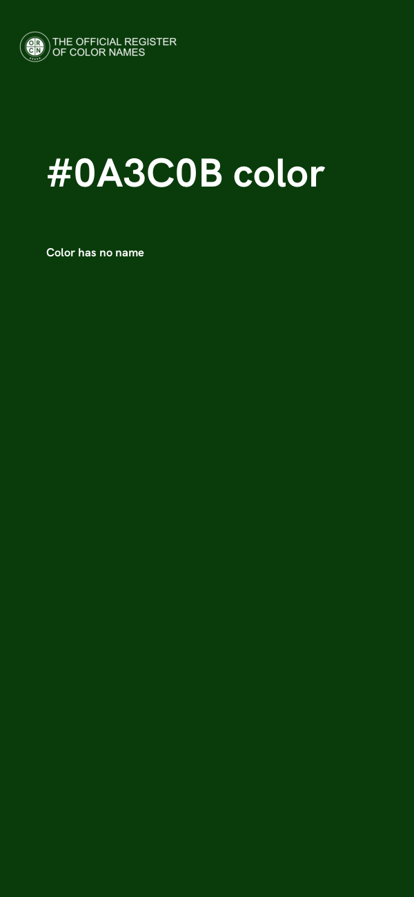 #0A3C0B color image