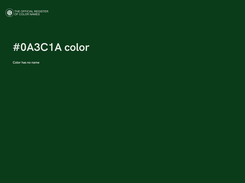 #0A3C1A color image