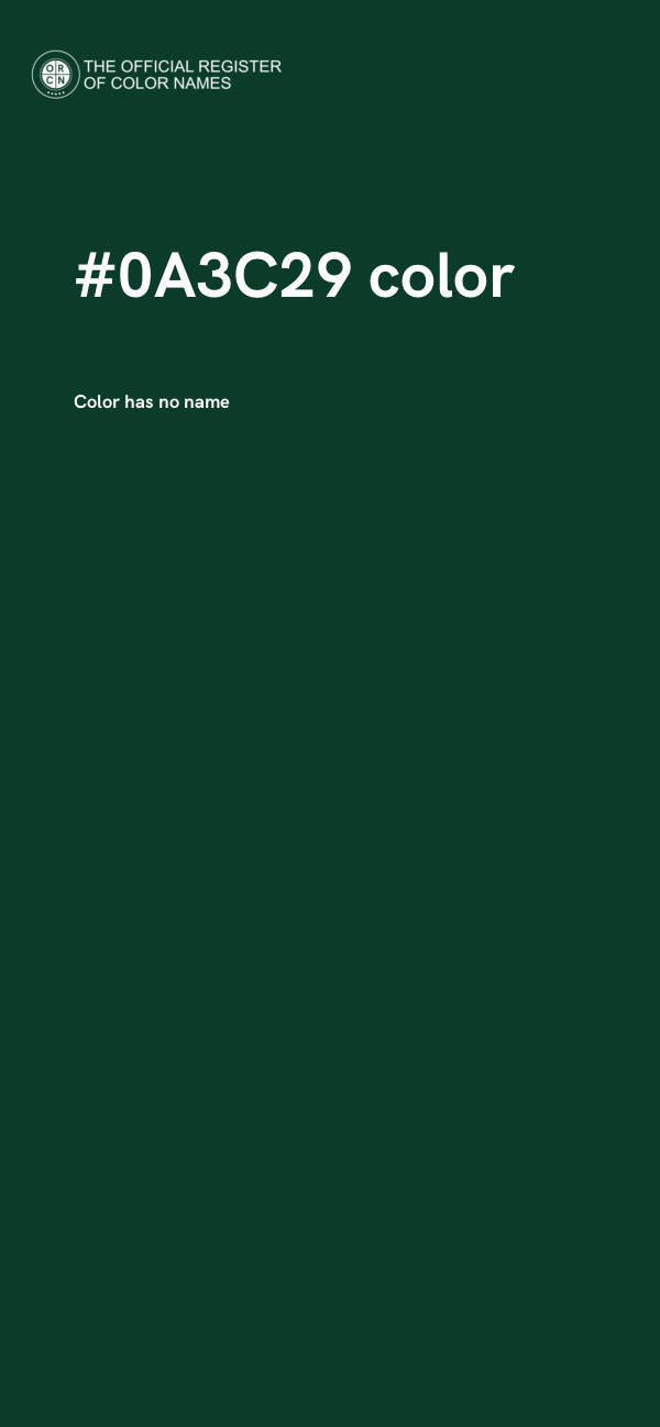 #0A3C29 color image