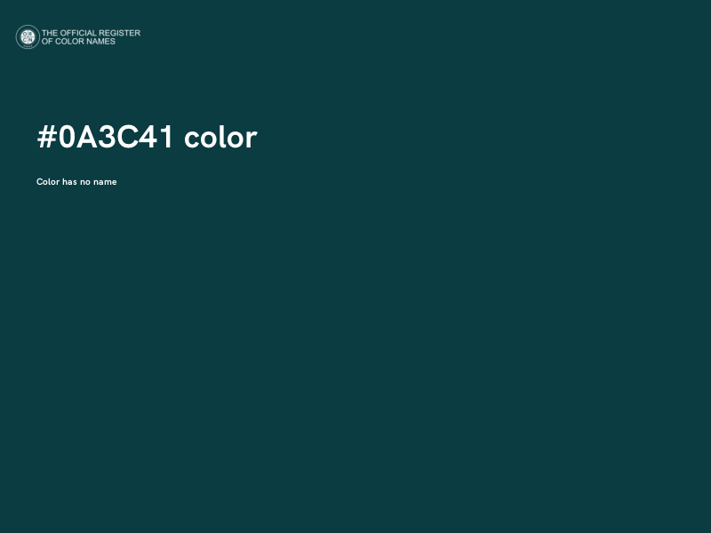 #0A3C41 color image