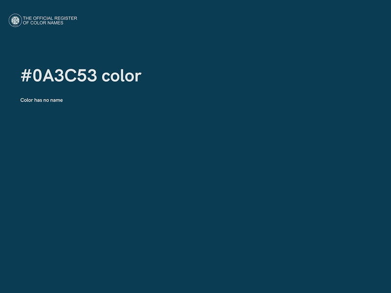 #0A3C53 color image
