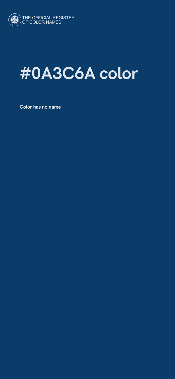 #0A3C6A color image