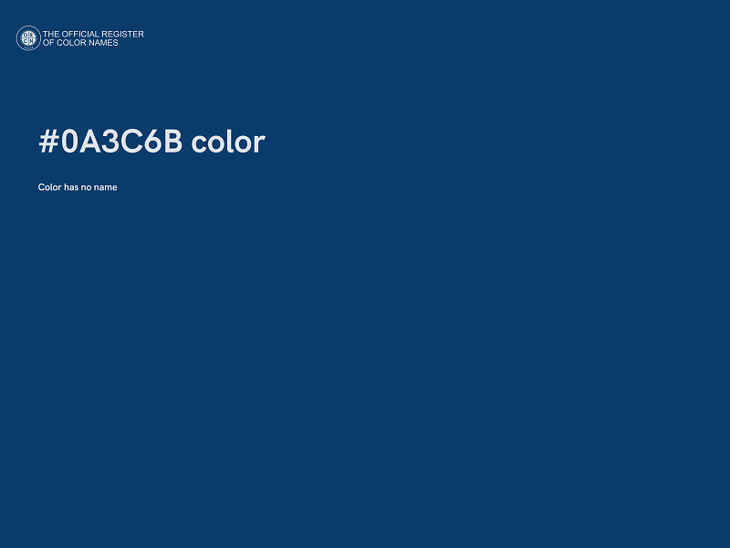 #0A3C6B color image