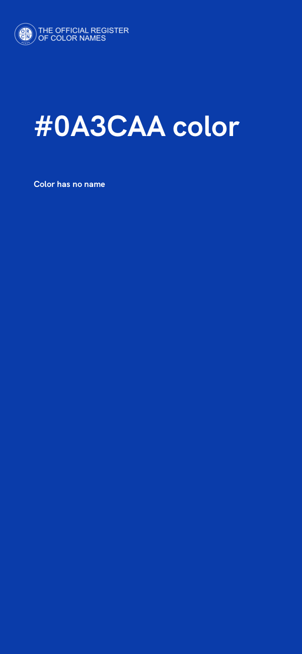 #0A3CAA color image