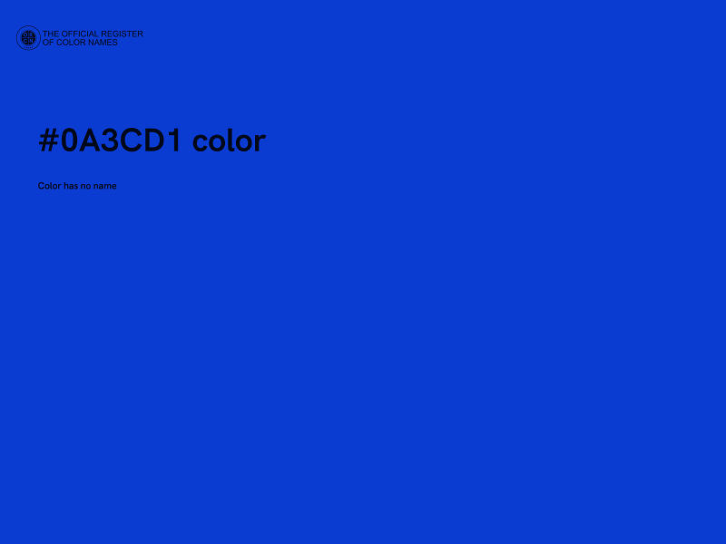 #0A3CD1 color image