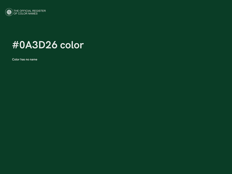 #0A3D26 color image