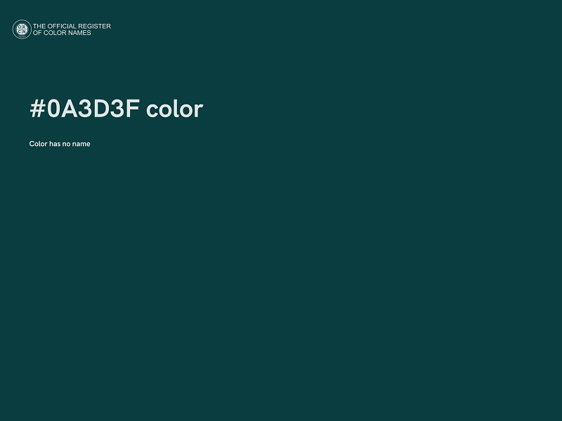 #0A3D3F color image