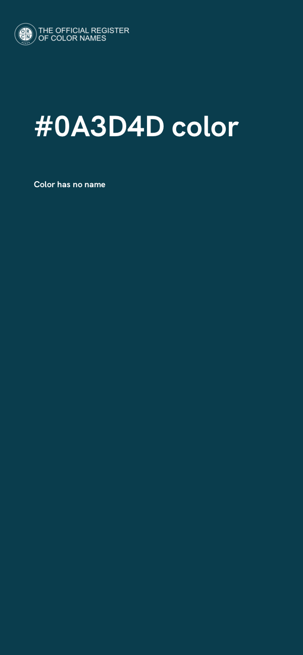 #0A3D4D color image