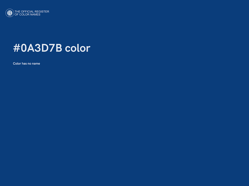 #0A3D7B color image