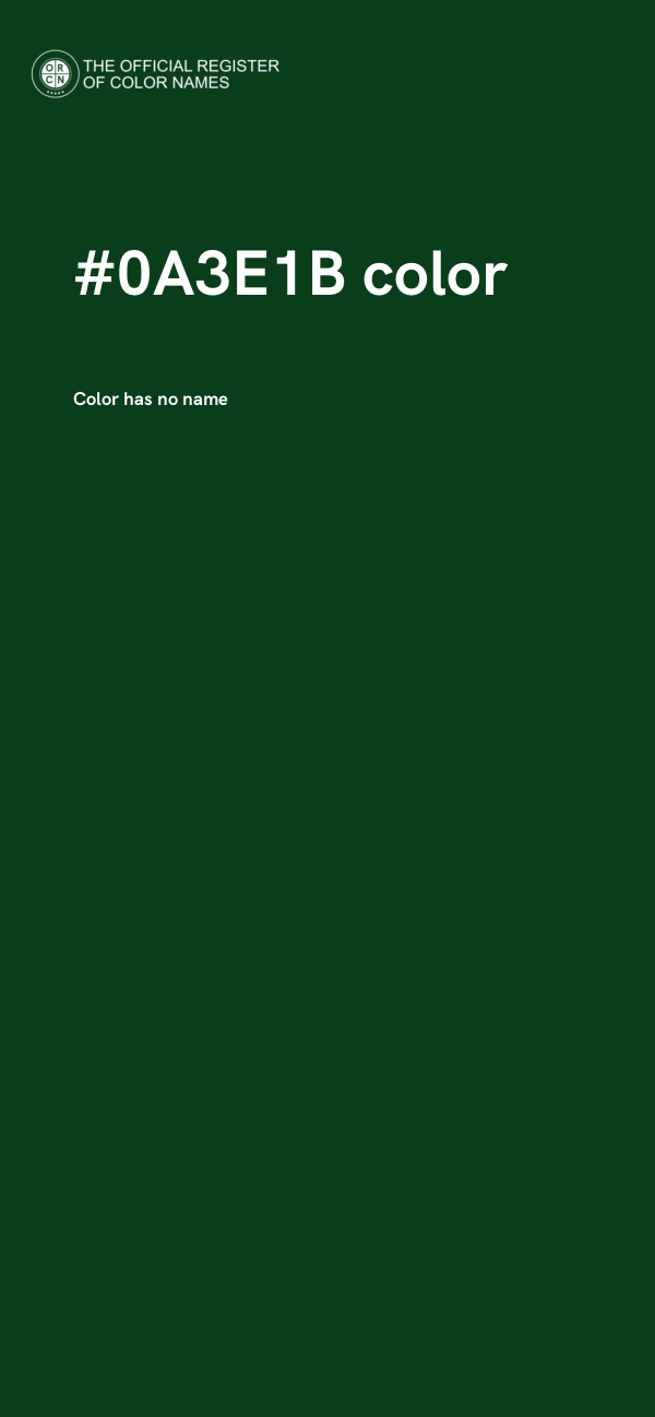 #0A3E1B color image