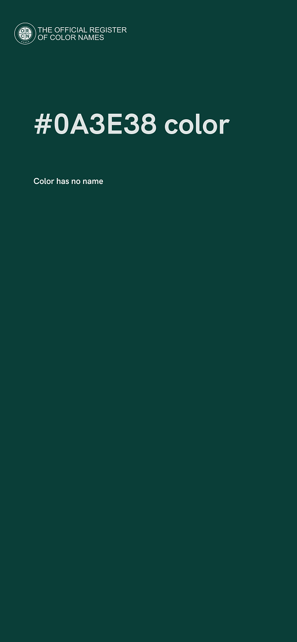 #0A3E38 color image