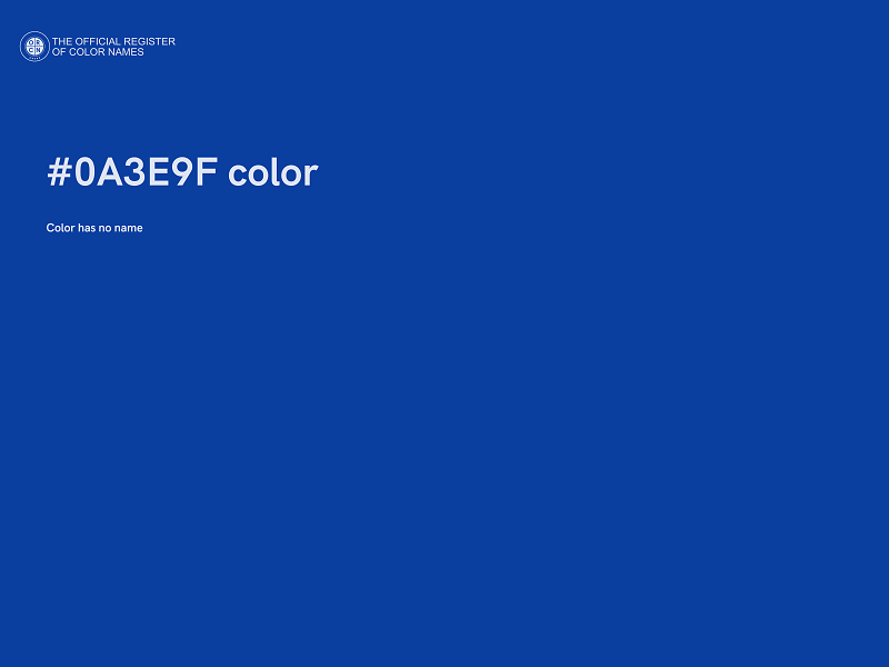 #0A3E9F color image