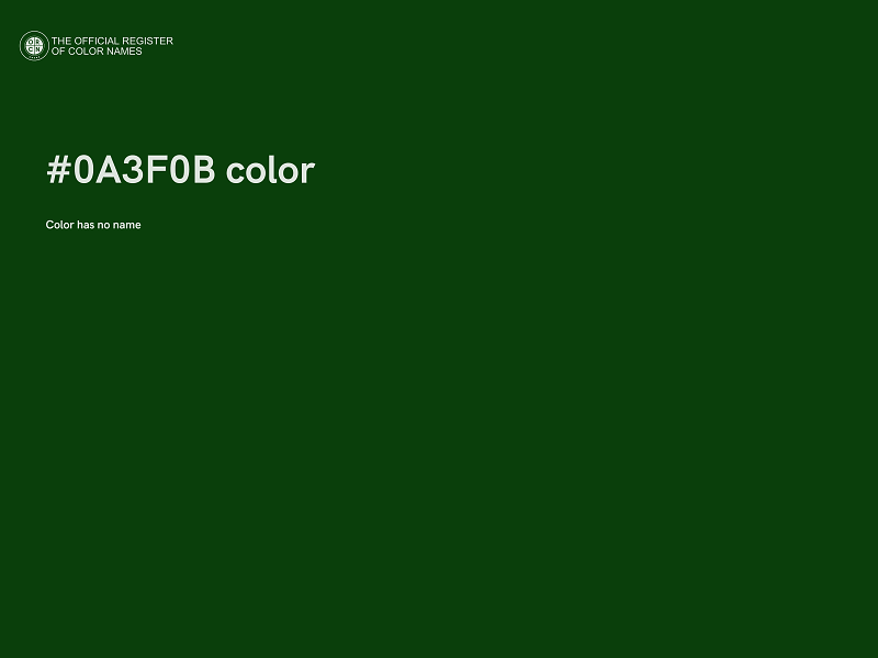 #0A3F0B color image