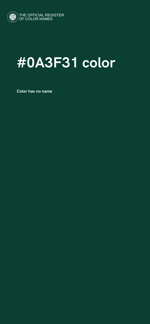 #0A3F31 color image