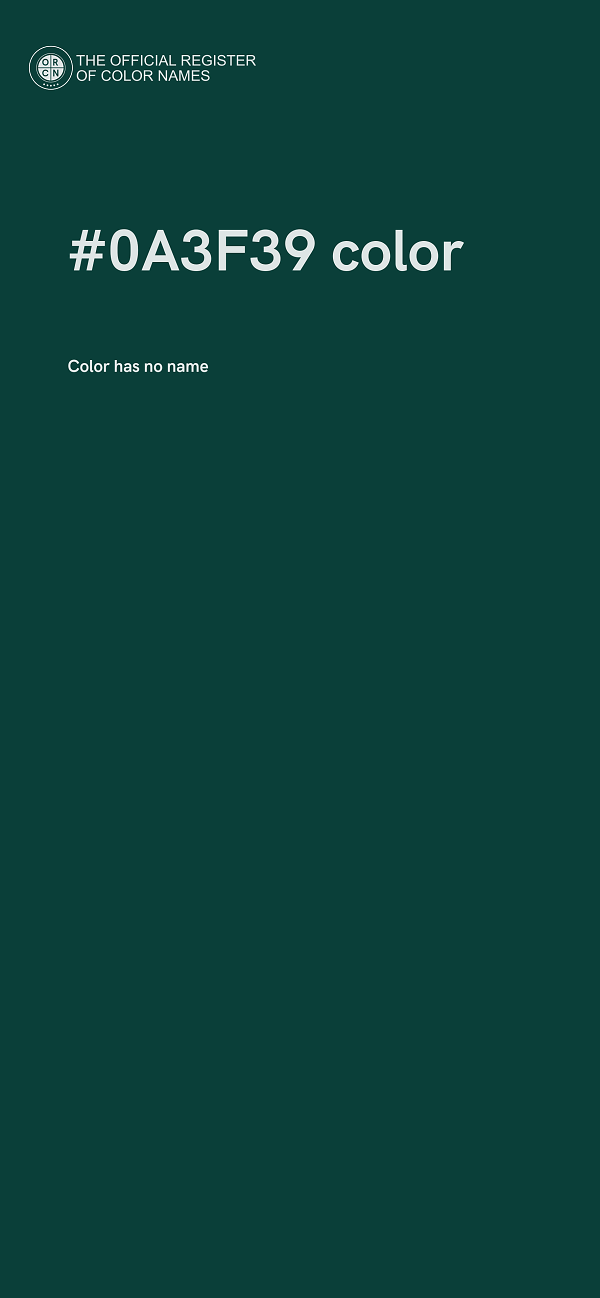 #0A3F39 color image