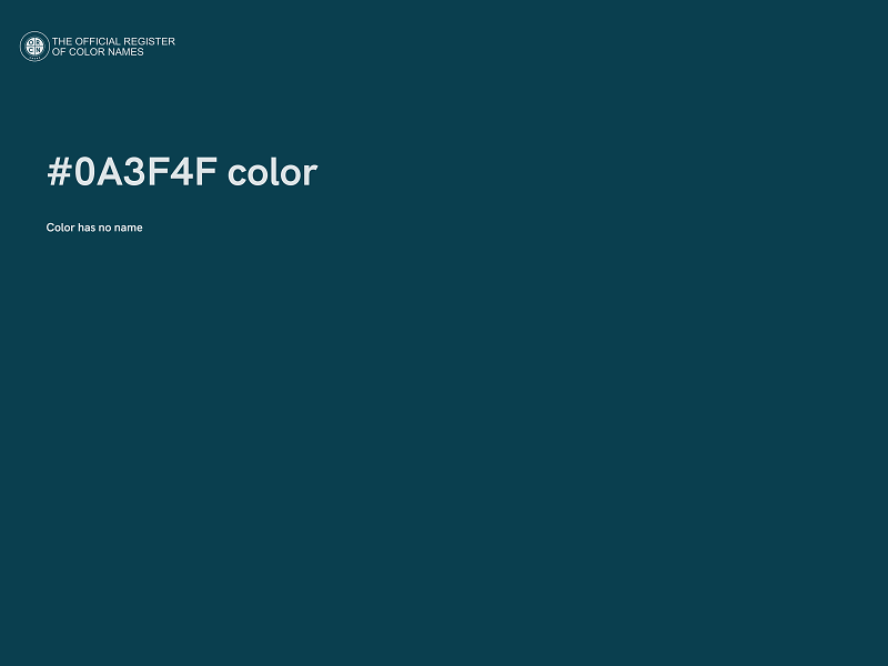 #0A3F4F color image