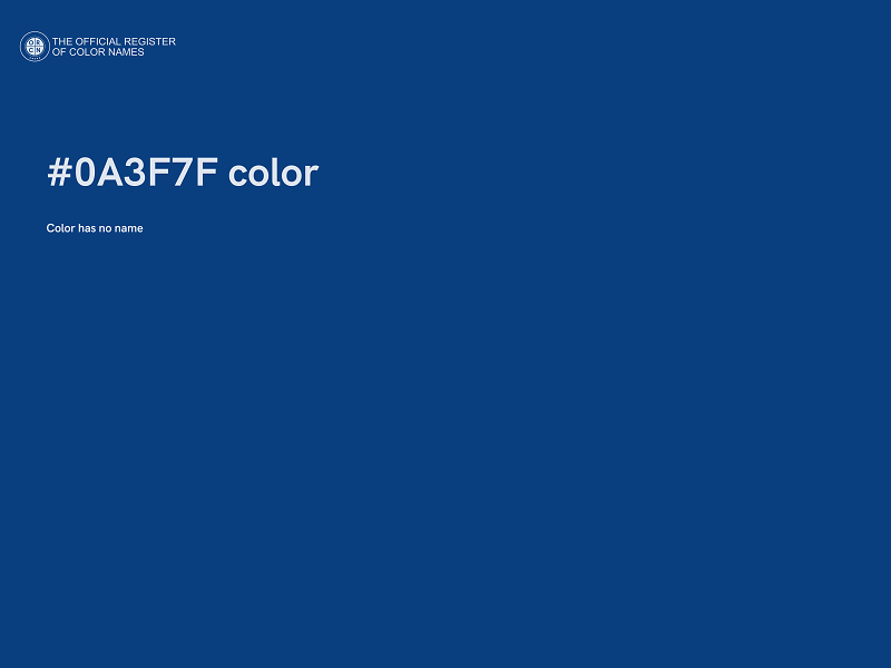 #0A3F7F color image