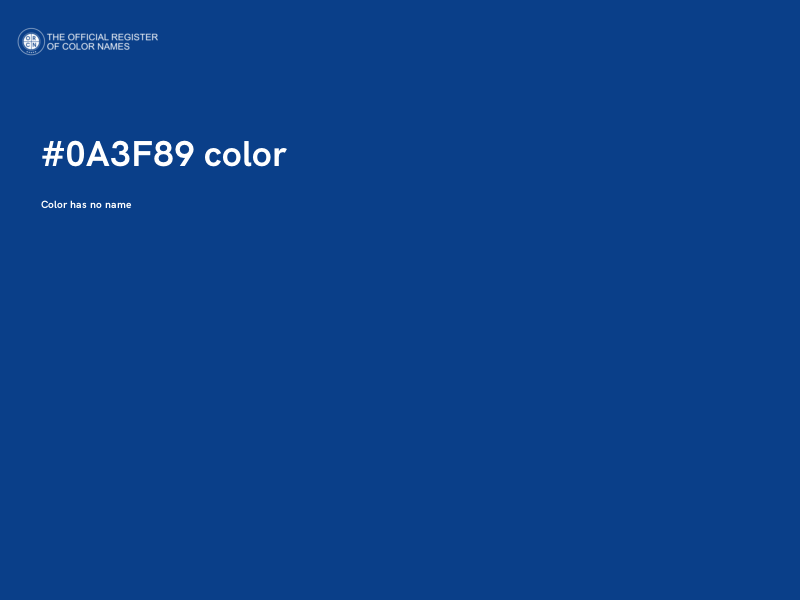 #0A3F89 color image