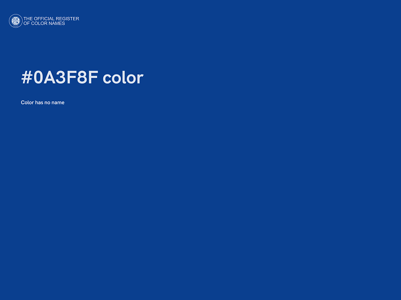 #0A3F8F color image