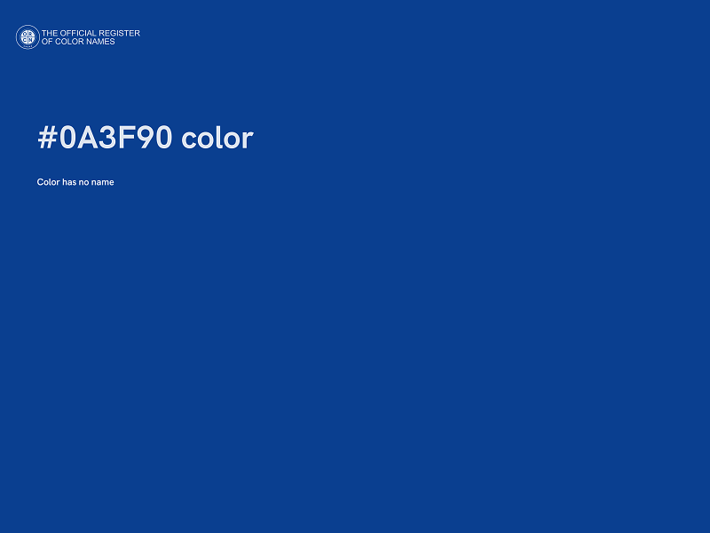 #0A3F90 color image