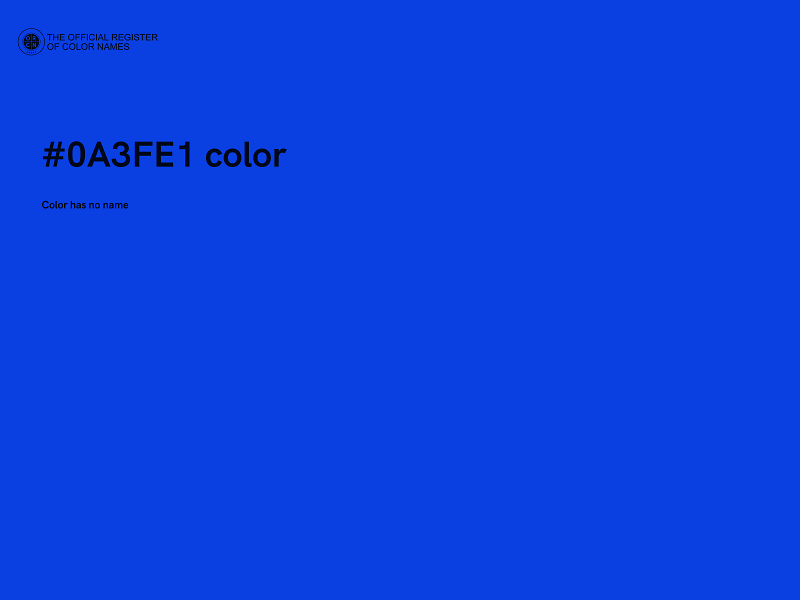 #0A3FE1 color image