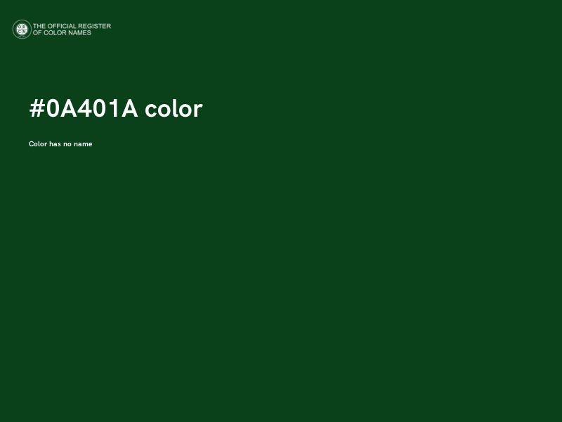 #0A401A color image