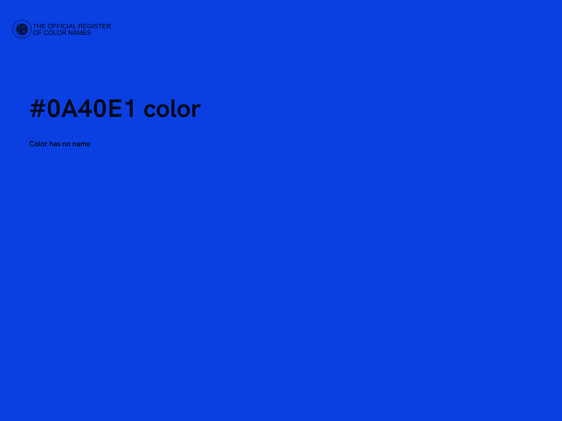 #0A40E1 color image