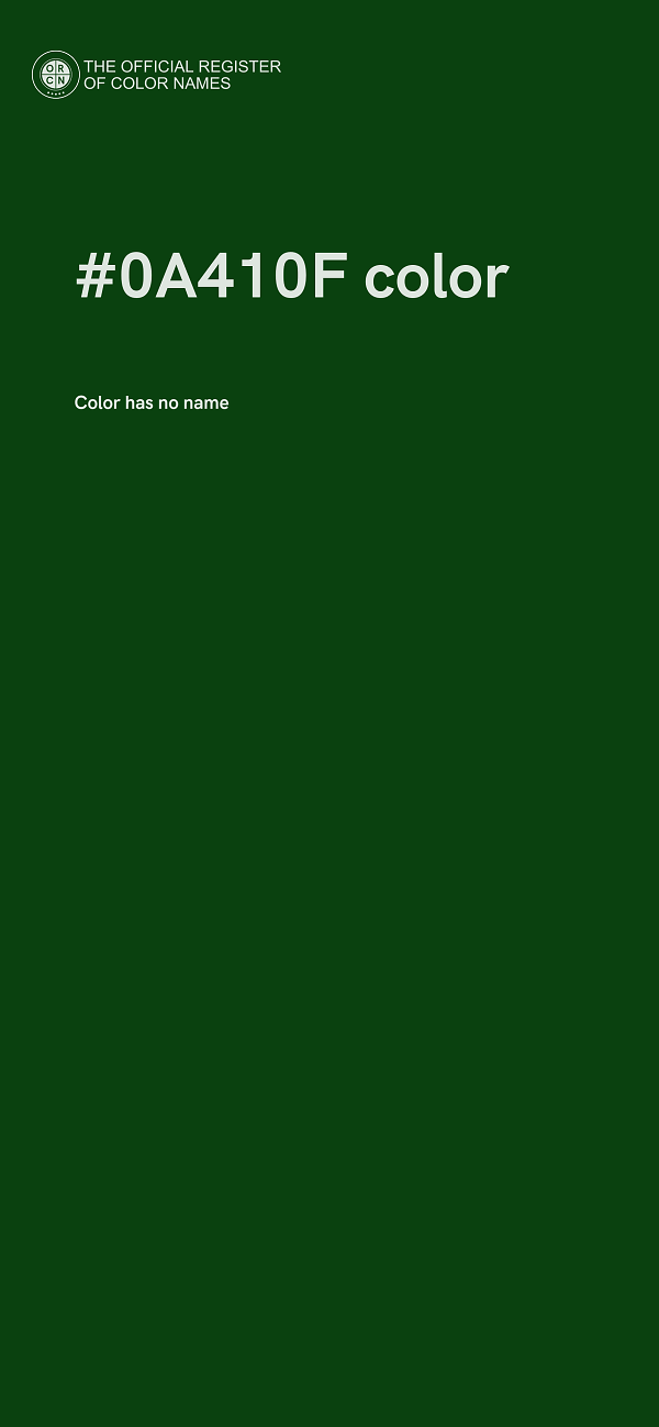 #0A410F color image