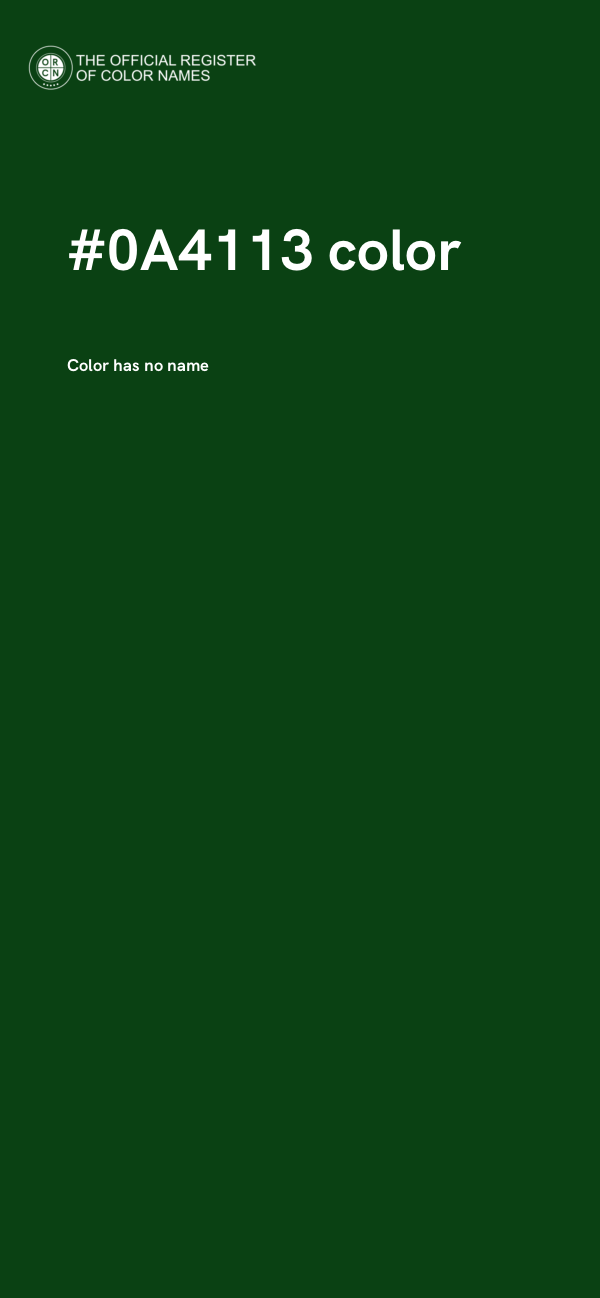#0A4113 color image