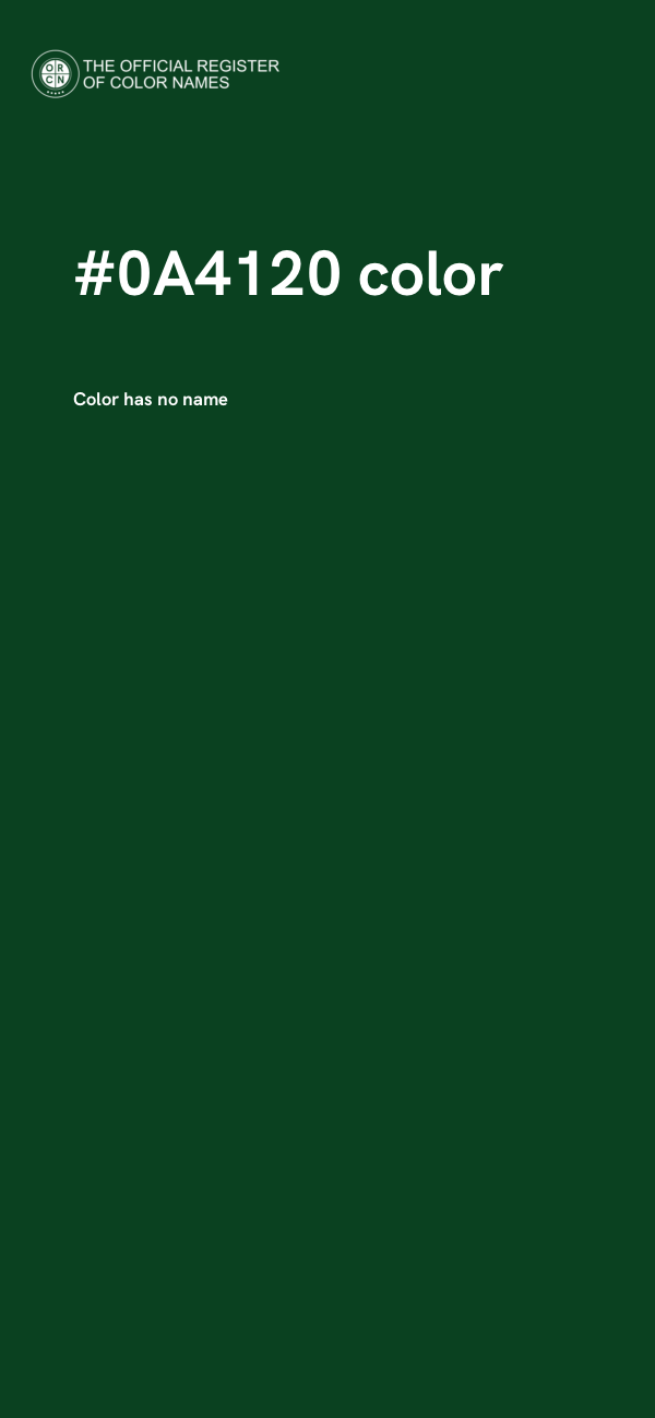 #0A4120 color image