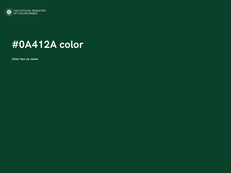 #0A412A color image