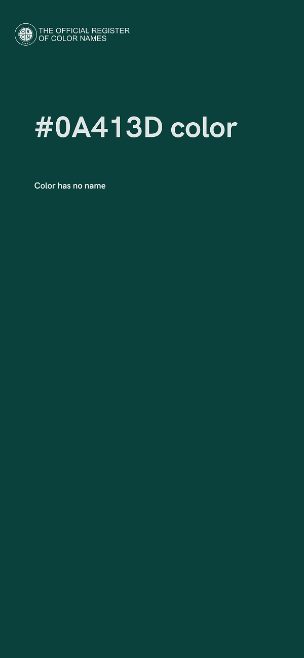 #0A413D color image