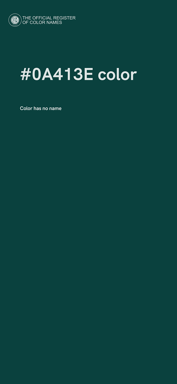 #0A413E color image
