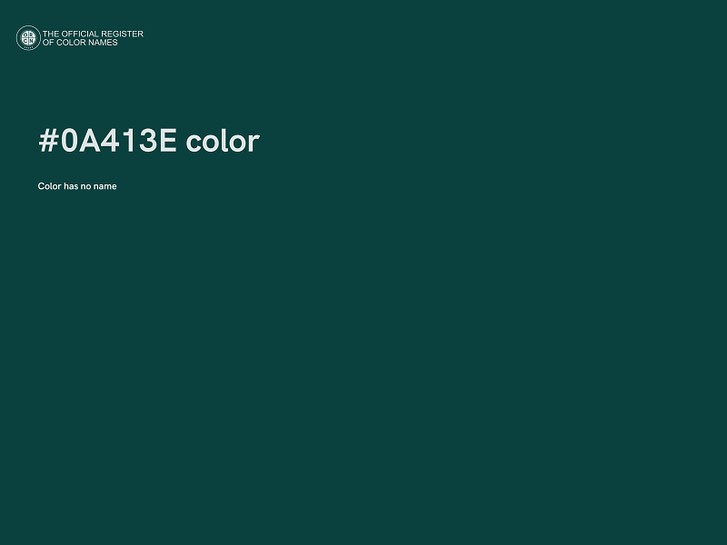 #0A413E color image