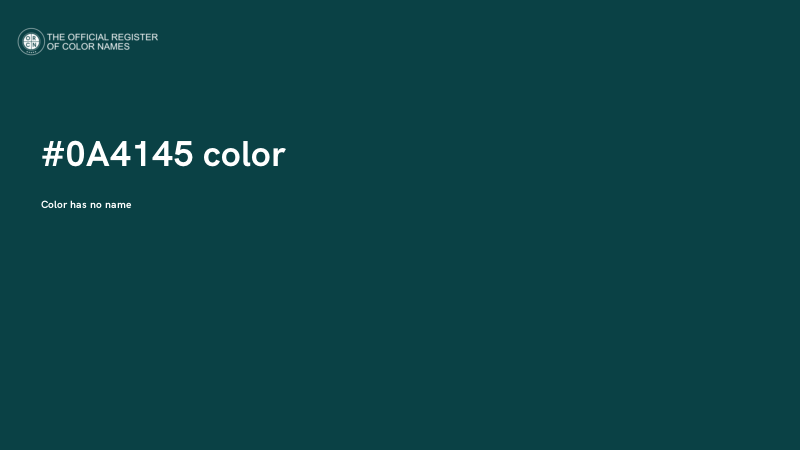 #0A4145 color image