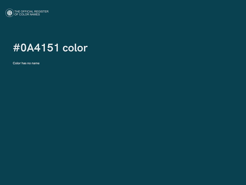 #0A4151 color image