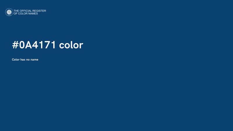 #0A4171 color image