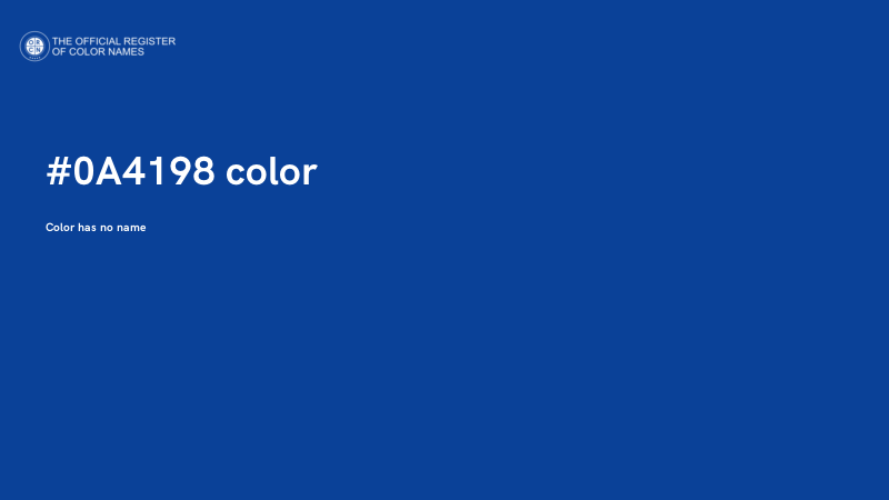 #0A4198 color image
