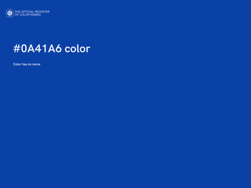 #0A41A6 color image