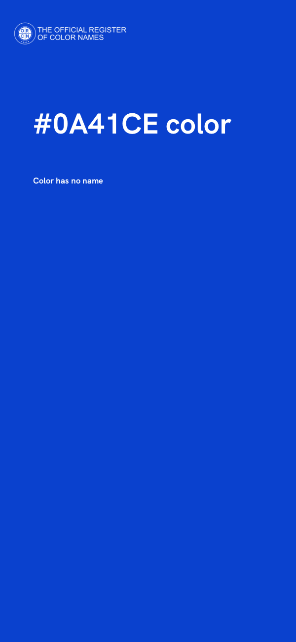 #0A41CE color image