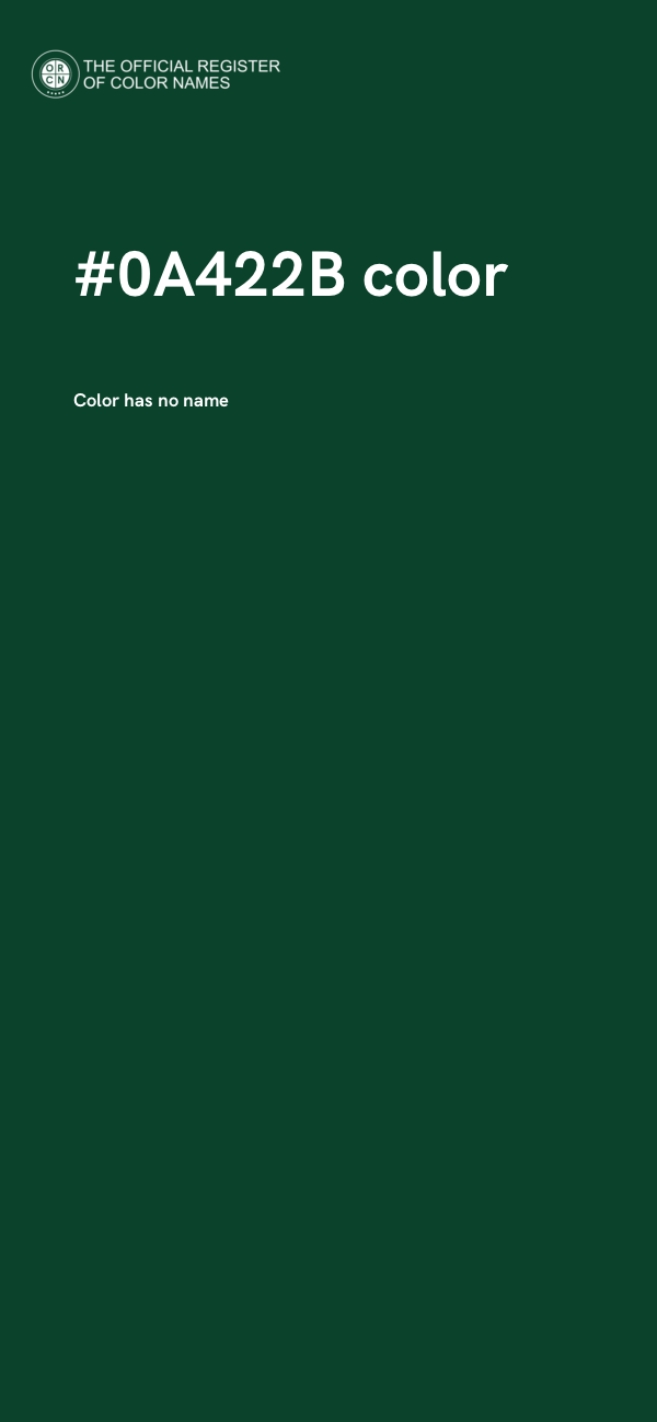 #0A422B color image