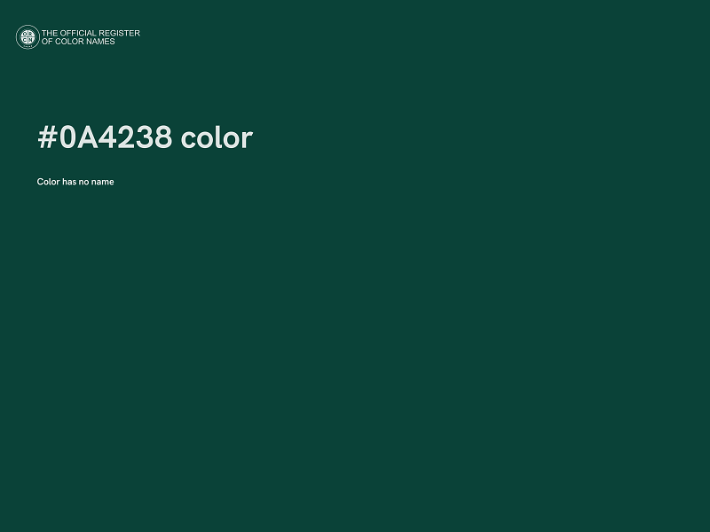 #0A4238 color image