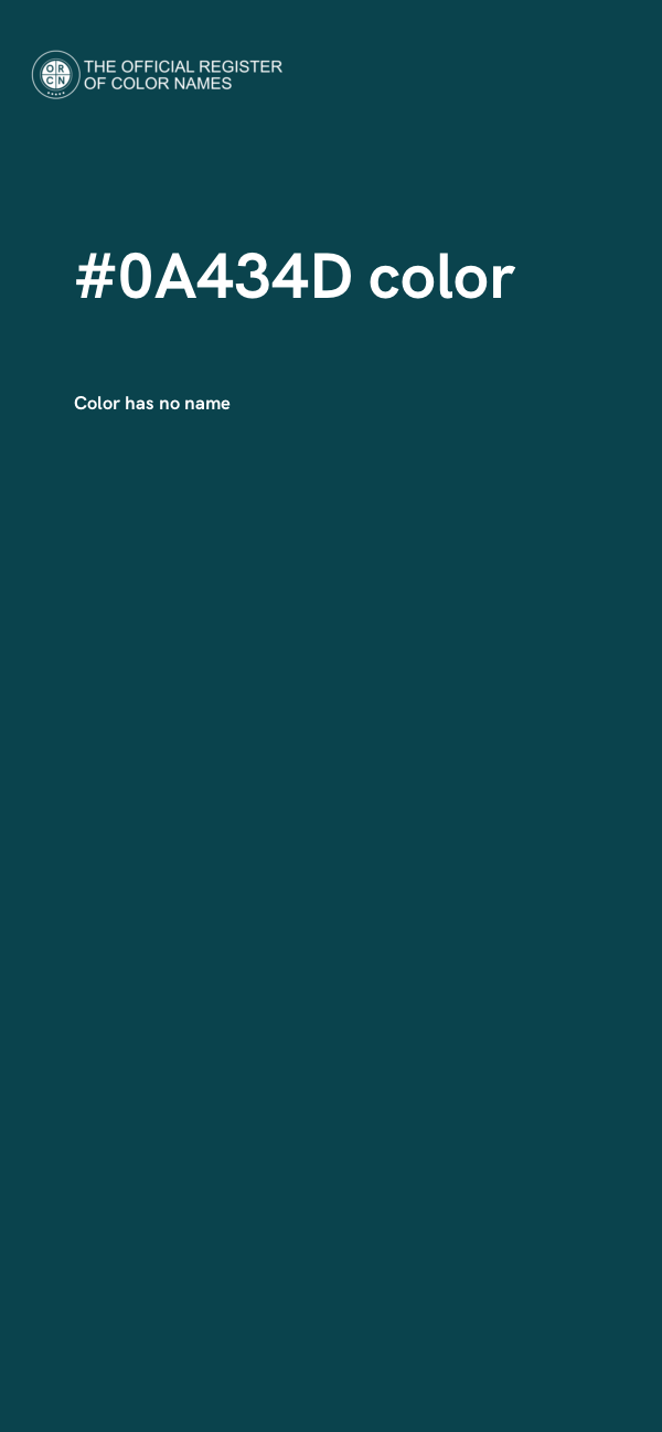#0A434D color image
