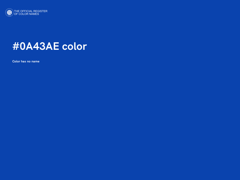 #0A43AE color image