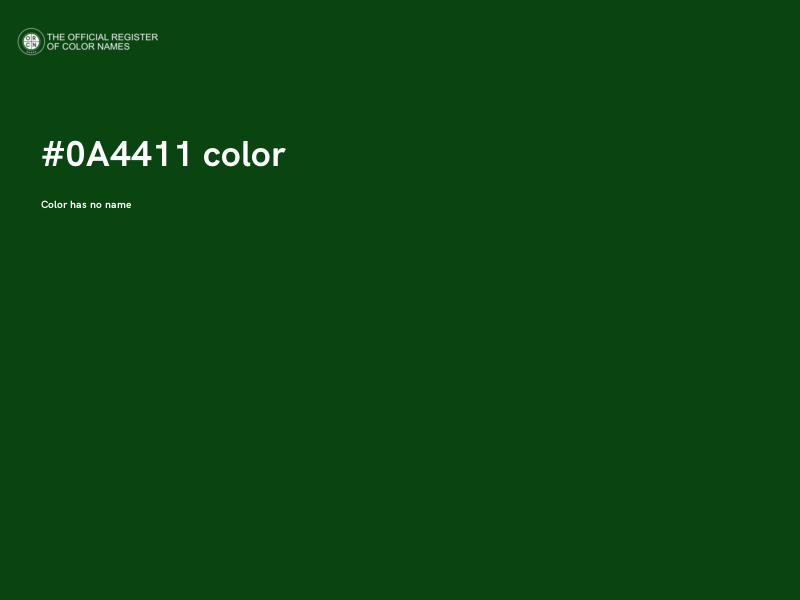 #0A4411 color image