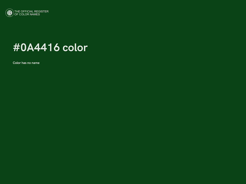 #0A4416 color image