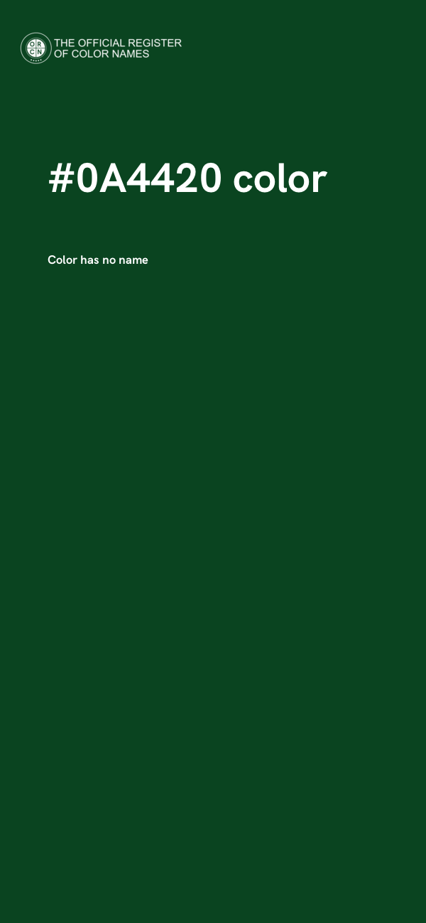 #0A4420 color image