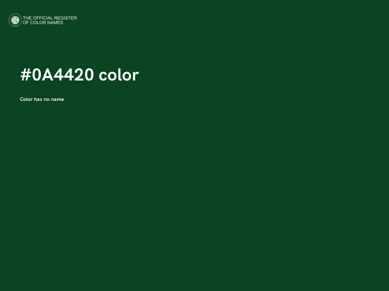 #0A4420 color image